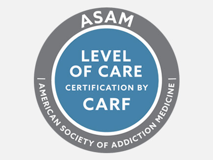 CARF ASAM Level of Care Certification logo