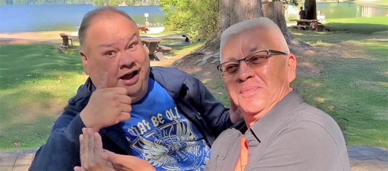 PLEA Knowledge Keepers Ernie Cardinal and Charles Lafferty